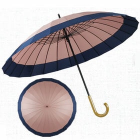 【桃×紺】傘 和傘 レディース メンズ 兼用 長傘 蛇の目風 和傘 和 | シンプルで洗練されたデザイン