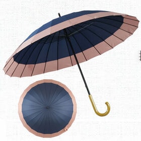 【紺×桃】傘 和傘 レディース メンズ 兼用 長傘 蛇の目風 和傘 和 | シンプルで洗練されたデザイン