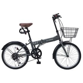 【グリーンフォレ】折畳自転車20インチ・6段ギア・オールイン...