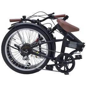 【マットブラック】折畳自転車20インチ・6段ギア