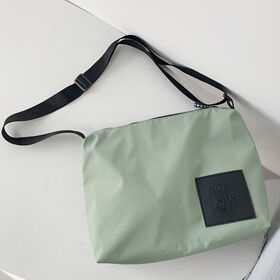 【グリーン】男女兼用ナイロンショルダー