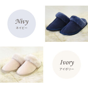 【オリーブ/Mサイズ】BOMA つまづきにくいムートンスリッパ