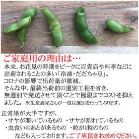 【2kg(1kg×2)】冷凍 だだちゃ豆  無選別 加熱調理済み