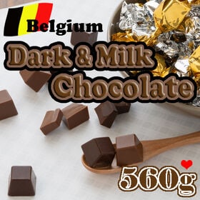 【560g/約118粒】ベルギー ダーク＆ミルクチョコレート | 余計な増粘剤を加えていない濃厚で口どけなめらかな本場ベルギーチョコのアソートです♪