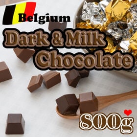 【800g/約168粒】ベルギー ダーク＆ミルクチョコレート | 余計な増粘剤を加えていない濃厚で口どけなめらかな本場ベルギーチョコのアソートです♪