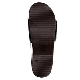 【ブラック / Mサイズ】天然砂利指圧スリッパ（約23.5〜24.5cm）