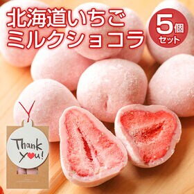 【計25個(5個入り×5袋)】北海道いちごミルクショコラ5袋...