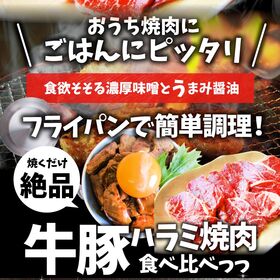 ハラミ 食べ比べ 牛肉 豚肉 焼肉 メガ盛り 10kg （250g× 40P） 赤身 はらみ