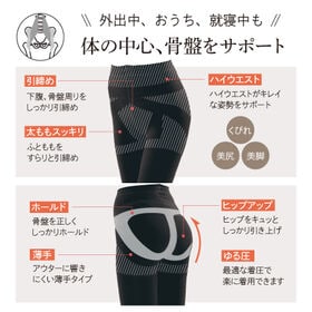 【L-LL/ベージュ2枚】ゆる圧骨盤美腹ガードル