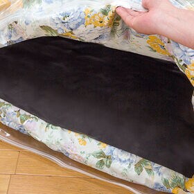 Mサイズ布団圧縮袋 92×120cm＋竹炭シートセット