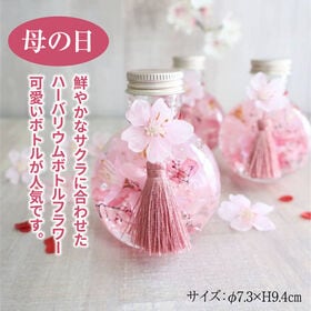 【贈り物に最適♪】とても可愛いハーバリウムボトルフラワー【桜...