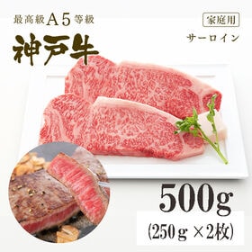 A5等級 神戸牛 サーロイン ステーキ500g(250g×2...