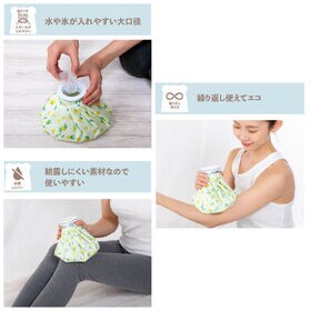 【Mサイズ/レモン】カラフルアイス氷嚢