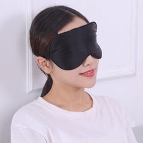 【カーキー】シルクアイマスク