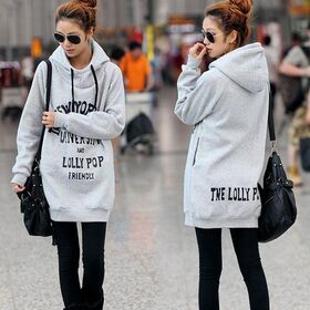 【グリーン/M】LOLLY POPプリント裏起毛ワンピース