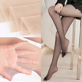 【ブラック×6足セット】伝線しにくいストッキング