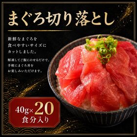 【計800g/40g×20食】まぐろ切り落し | 国産キハダマグロの切落とし！不揃いですが、流水解凍30秒で召し上がれるスグレモノです。