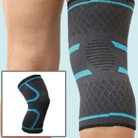 2枚セット【Mサイズ/ブルー】膝にピッタリとフィット！膝サポーター