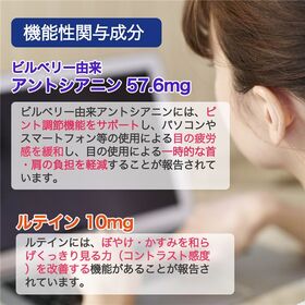 【120日分(6個セット)】見るアップ　ブルーベリー＆ルテイン　40粒 [機能性表示食品]