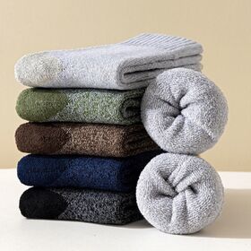 【カラーランダム/4足セット】厚手メンズソックス（24cm~26cm）