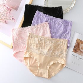 【Lサイズ】お腹とお尻がしっかり包み込むレディースショーツ4色セット