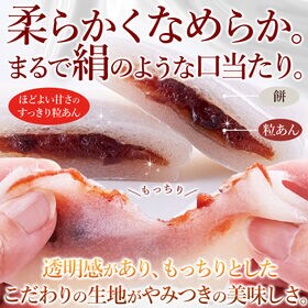 【約25g×10個】絹のしらべ／柔らかな餅生地で粒あんを包んだ和菓子