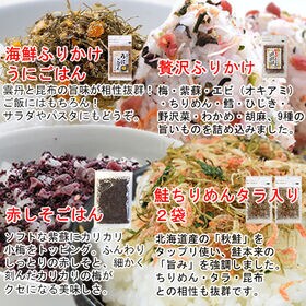 【4種/計5袋】人気の半生ふりかけ全4種☆食べ比べ♪「ほかほかご飯」「おにぎり」「お茶漬け」計5袋