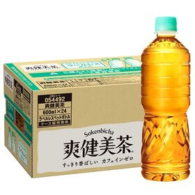 【24本】爽健美茶 600ml PET ラベルレス