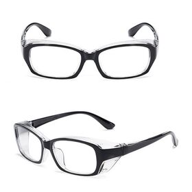 【ブラック】花粉・飛沫対策メガネ【くもり止めレンズ】