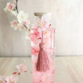 【贈り物に最適♪】とても素敵なハーバリウムボトルフラワー【桜-サクラ-Artirium】