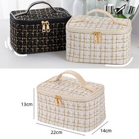 【ホワイト】コスメ収納ポーチ