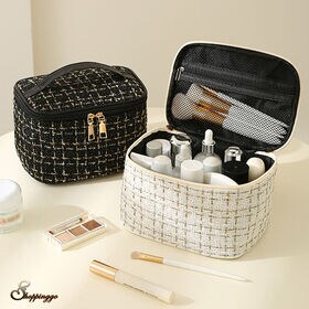 【ブラック】コスメ収納ポーチ