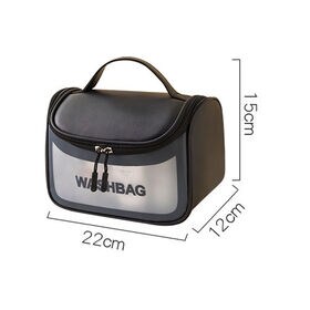 【ホワイト】たっぷり収納メイクポーチ