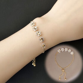 フラワーモチーフブレスレット