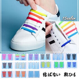 【ホワイト】シリコン製結ばない靴ひも
