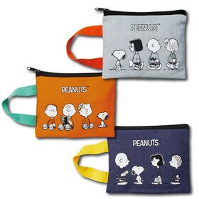 【2枚セット】スヌーピーハンドル付きポーチ
