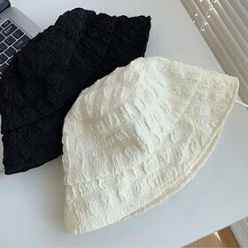 【ブラック】シャーリングバケットハット