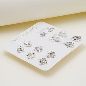 シルバーピアス 6ペアセット