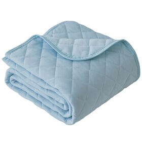 【SD／アイスブルー】ナイスデイ／一年中使える「ひんやり面＆ワッフル面」のリバーシブル敷きパッド