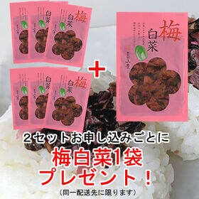 【3袋】日本三大漬菜・広島菜のお漬物 「梅白菜」国産白菜にきゅうり、広島菜。甘酸っぱい梅酢風味仕上げ
