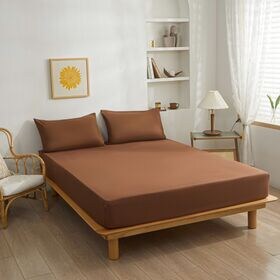 【セミシングル/コーヒー】ボックスシーツ