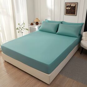 【ファミリー(280*200)/ライトグリーン】ボックスシーツ