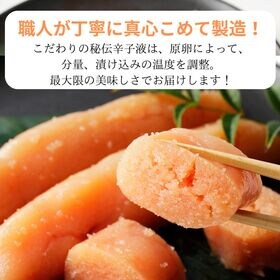 【博多で加工！】 本格 無着色 明太子 500g