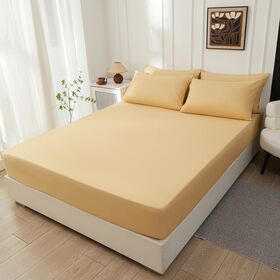 【クイーン/キャメル】ボックスシーツ