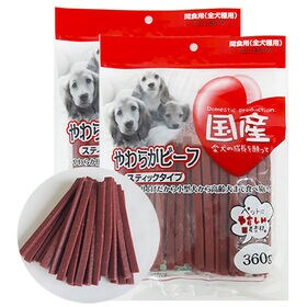 【360g×2P】やわらかビーフ スティックタイプ 全犬種用 ITFC