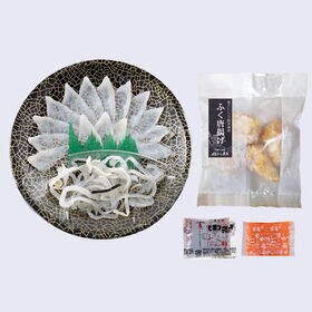 「関とら本店」ふく霜降り刺身・ふく唐揚げセット