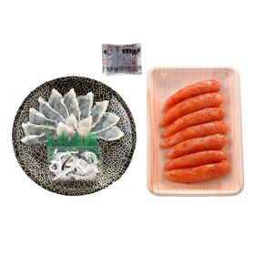 「関とら本店」ふく霜降り刺身と辛子明太子詰合せ