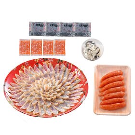 「関とら本店」ふくたたき刺身と辛子明太子詰合せ