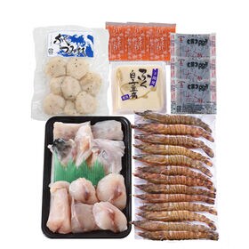 「関とら本店」ふくちり鍋と車海老刺身の福満喫セット