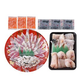 「関とら本店」とらふく刺身とふくちりセット